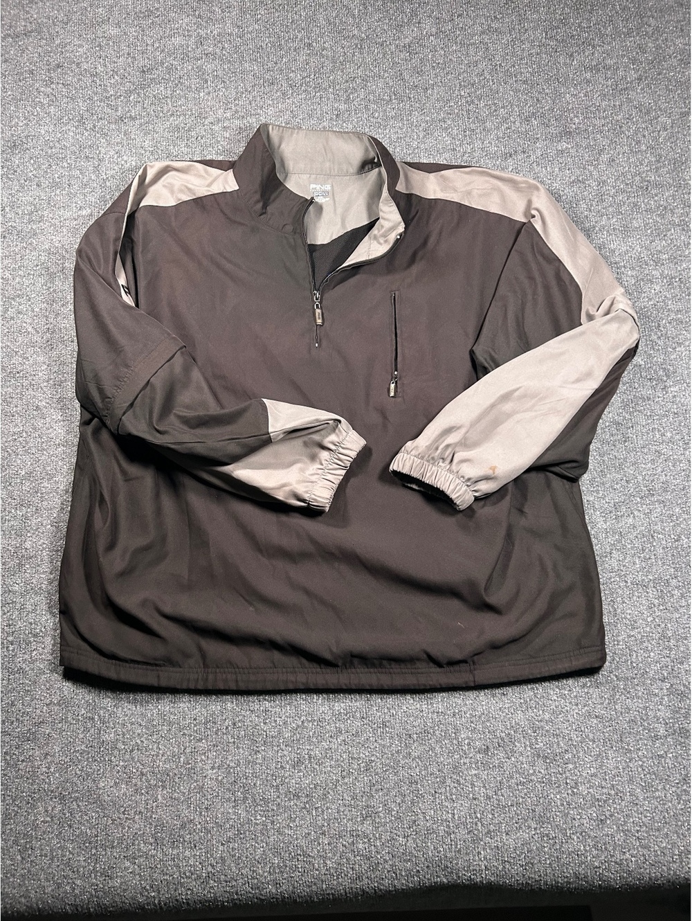 Ping Performance Dynamics Pullover Jacket Brown and Tan Half Zip
